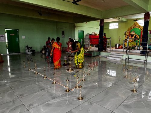 Preparing for Varalakshmi puja