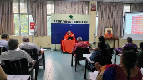 Vedanta Class in Progress Arsha Vidya Gurukulam
